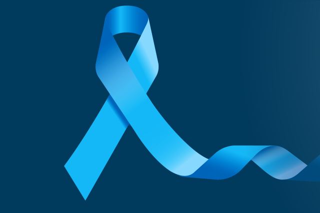 Colorectal Cancer blue ribbon